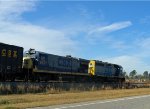 CSX 6061 & 5921 wait to cross the diamonds